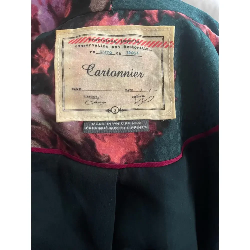 Anthropologie Cartonnier Floral‎ Jacket